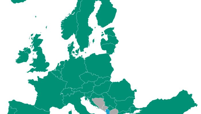 Map illustrating ETER coverage